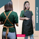 Denim Cross Back Apron